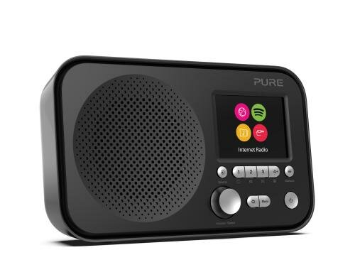 PURE ELAN IR3, Internet- Radio Schwarz, Farbdisplay, Spotify Verbindung