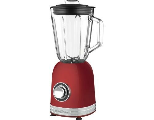 Profi Cook Standmixer UM 1195 800W, 4 Stufen, 1.5l, Edelstahlmesser, rot