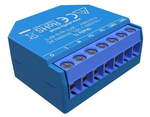 Shelly 1L WiFi-Switch WLAN Schaltaktor, kein Neutralleiter nötig