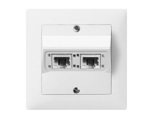 ABB Sidus UP-Netzwerkdose 2x RJ45 B-Typ, Kat. 6, ungeschirmt, weiss