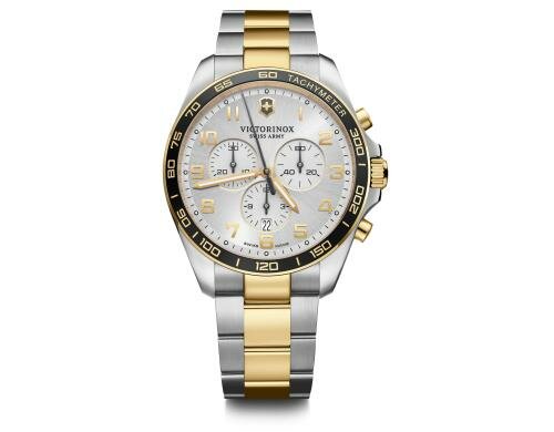 Victorinox Fieldforce Classic Chrono Ø42, grey D, 2-tones SST Br