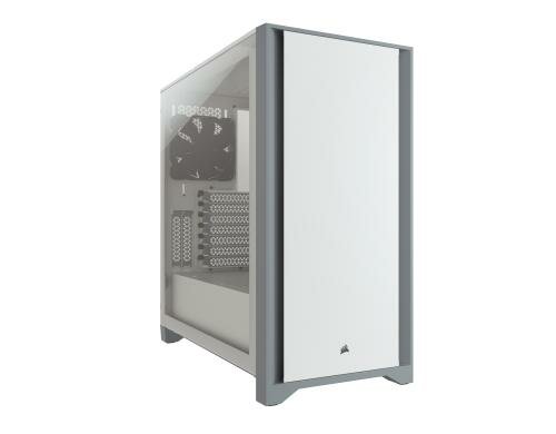 Corsair Midi Tower 4000D TG weiss 2x 3.5, 2x 2.5, je 1 USB A/C