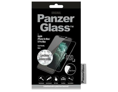 Panzerglass Displayschutz CamSlider CF für iPhone 11 Pro Max Swarowski, black, CF