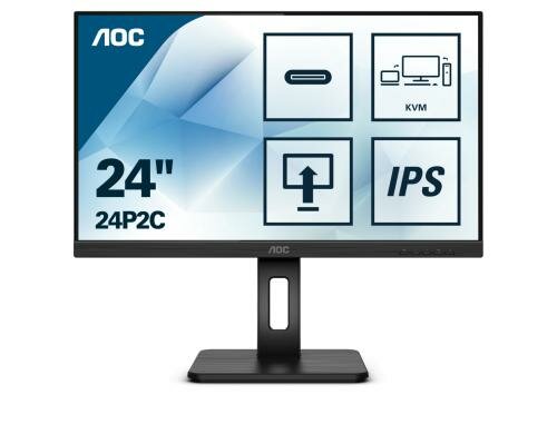 AOC 24 24P2C WLED,1920x1080, IPS HDMI / USB-C / Displayport, Speakers, Pivot