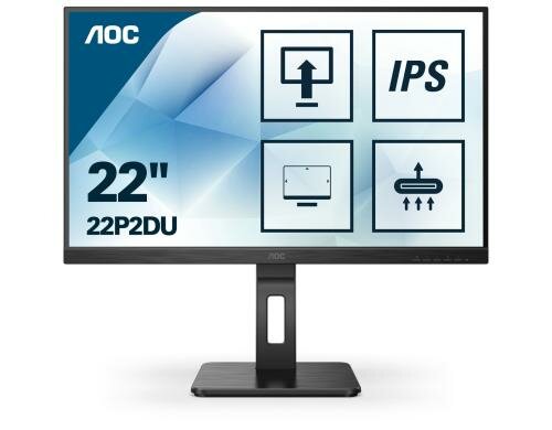 AOC 21.5 22P2DU  WLED, 1920x1080, IPS HDMI / DVI / VGA, Speakers, Pivot