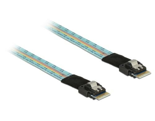 Delock SAS Kabel: SFF8654-SFF8654, 0.5m externes Kabel,  Slim-SAS auf Slim-SAS