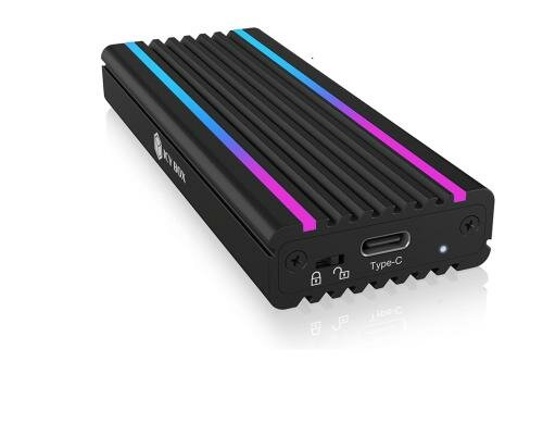 ICY BOX ext. M.2 NVMe Gehäuse IB-1824ML-C31 RGB, USB 3.1 Type-C, M.2 PCIe NVMe SSD