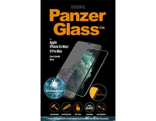 Panzerglass Displayschutz CamSlider, CF,AB für iPhone Xs Max/11 Pro Max, Anti-bacteria