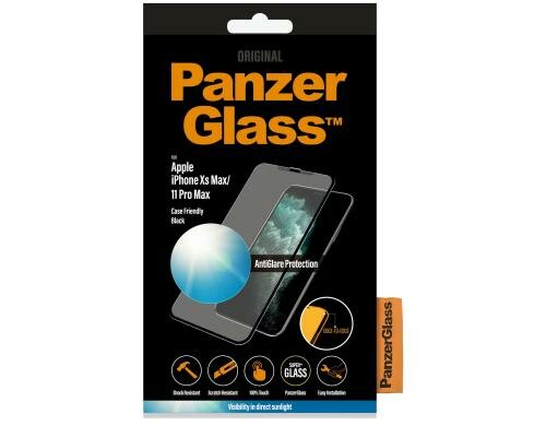 Panzerglass Displayschutz Case Friendly für iPhone Xs Max/11 Pro Max, Anti-Glare