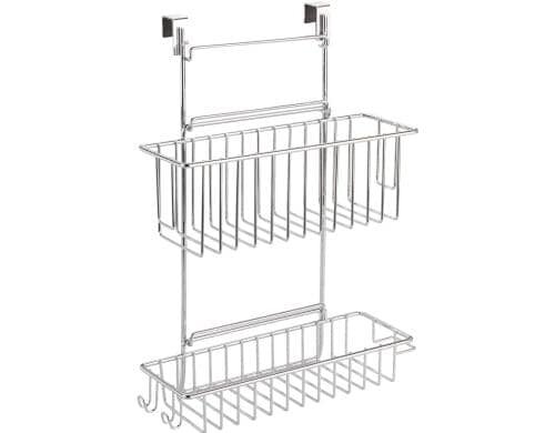 Wenko Tür-Einhängekorb Flexi silber, 32x12.5x47