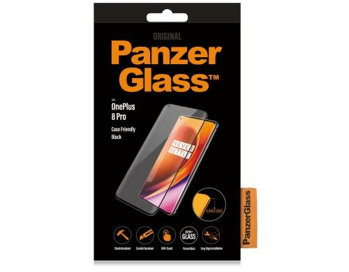 Panzerglass Displayschutz, Case Friendly für OnePlus 8 Pro,  black