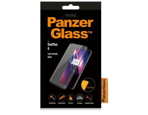 Panzerglass Displayschutz, Case Friendly für OnePlus 8,  black