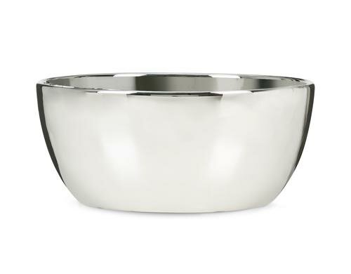 Scheurich Pflanzenschale rund, Silber Keramik,D:23cm oben,D:16cm unten,H:10.4cm