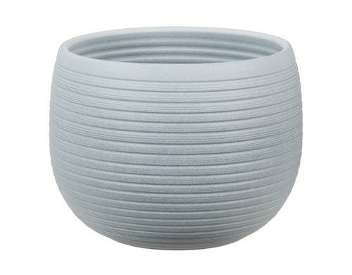 Scheurich Übertopf Grau, Keramik D oben:19.9 cm, D unten:15.8 cm, H:18 cm