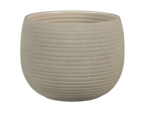 Scheurich Übertopf Taupe, Keramik D oben:17.4 cm, D unten:13.7 cm, H:16.4 cm