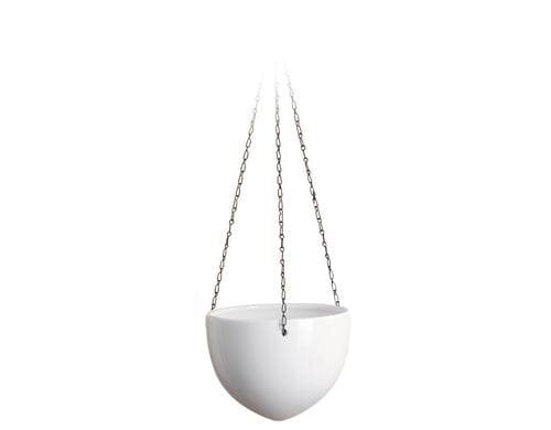 Scheurich Hängeampel Weiss, Keramik D oben:17.1cm, D unten:5.9cm, H:14.8cm