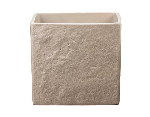 Scheurich Übertopf Taupe Stone, Keramik L: 16.5 cm, B: 16.5 cm, H: 15.2 cm