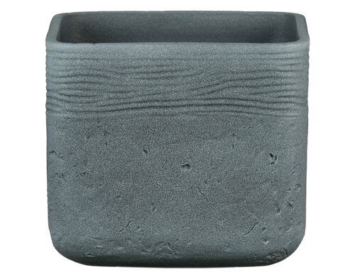 Scheurich Übertopf Dark Stone, Keramik L: 16.5 cm, B: 16.5 cm, H: 13.6 cm