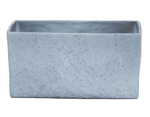 Scheurich Schale, Grau, rechteckig Keramik,L: 25cm,B: 13.5cm, H:13 cm