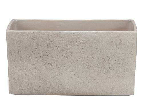 Scheurich Schale, Taupe, rechteckig Keramik,L: 25cm,B: 13.5cm, H:13 cm