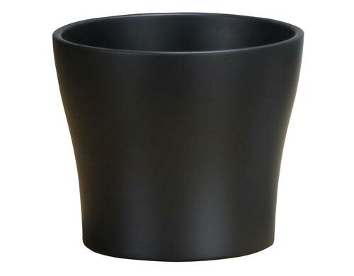 Scheurich Übertopf Anthrazit, Keramik D oben:24.9 cm, D unten:19.6 cm, H:23 cm
