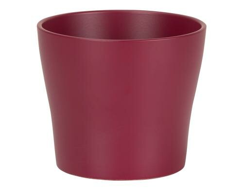 Scheurich Übertopf Dunkelrot, Keramik D oben:18 cm, D unten:13.6 cm, H:16 cm