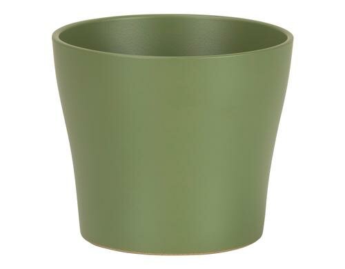 Scheurich Übertopf Olivgrün, Keramik D oben:21 cm, D unten:15 cm, H:19 cm