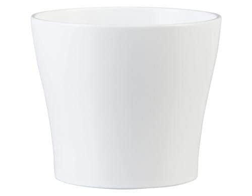 Scheurich Übertopf Weiss, Keramik D oben:22.8 cm, D unten:17 cm, H:21.8 cm