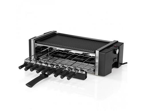 MAXXMEE Multi-Raclette-Grill 3in1 1200WEdelstahl/schwarz