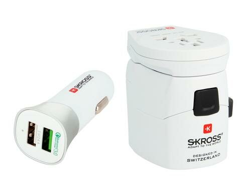 Dual Car Charger + World-Reiseadapter KIT 2x USB Autoladegrät 5.4 A + World Pro