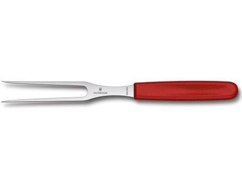 Victorinox Swiss Classic Tranchiergabel rot, 15 cm, Kullenschliff