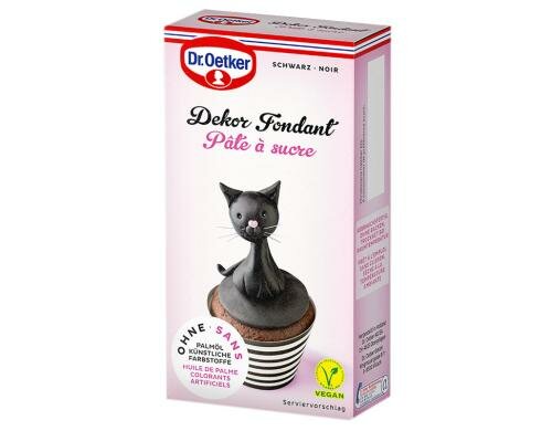 Dekor Fondant schwarz 250g