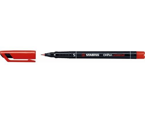 Stabilo OHPen universal permanent superfein wasserfest,Strichbreite ca. 0.4mm,rot,10er