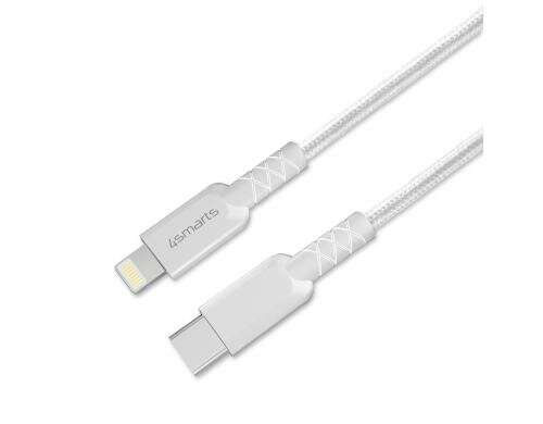 4Smarts USB-Lightning-Kabel, RAPIDCord PD bis 87Watt, 4.35A, 1m  weiss, MFI zert.