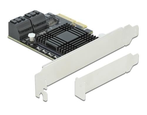 DeLock 5x SATA PCI-Ex2 Kontroller inkl. Low Profile Soltblech