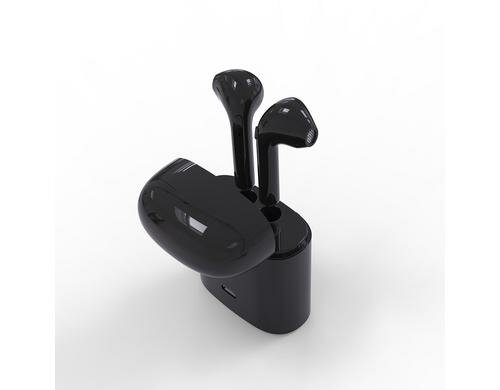 Contact, Truly Wireless In-Ear Kopfhörer Schwarz, Bluetooth, bis 4h Akku, Mic