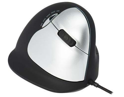 RGO Ergonomische Maus, Gross USB, Rechtshänder, Handlänge über 185mm
