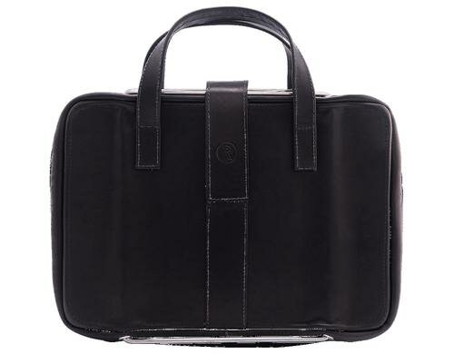 RGO Laptoptasche schwarz Vollnarbenleder