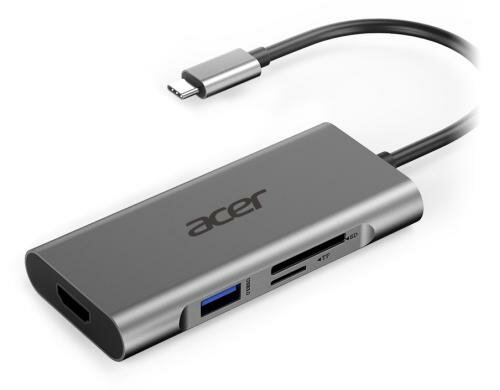 Acer Dockingstation USB Type-C, 7-in-1 USB, HDMI, SD+TF-Slots