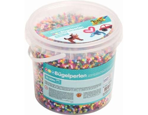 Folia Bügelperlen 30000 Stück in 22 Farben sortiert, 30000 Stück