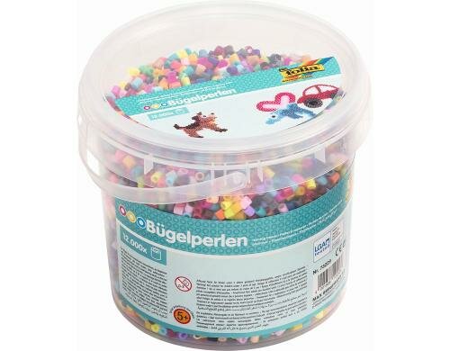 Folia Bügelperlen 12000 Stück in 22 Farben sortiert, 12000 Stück