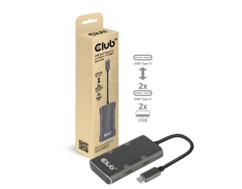 Club 3D, USB Gen.2 Type-C auf 2x USB Type-A L= 12 cm