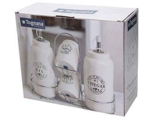 Tognana Beilagenbuffet Menage Countryside 5 teilig, Keramik