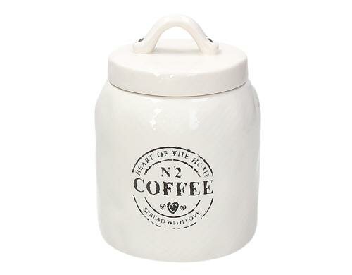 Tognana Vorratsdose Kaffee Countryside Keramik, 11 x 16 cm, mit Deckel