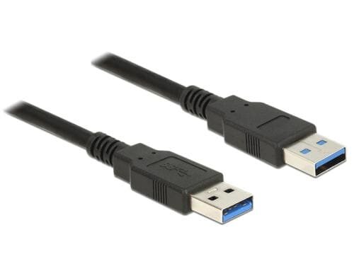 USB3.0 Kabel, A-Stecker zu A-Stecker, 50cm Schwarz