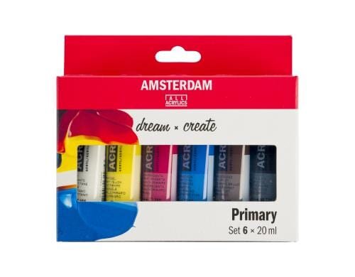 Amsterdam Acrylfarbe Primary 6 Tuben à 20ml