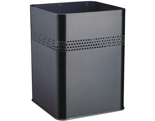 Durable Papierkorb Metall eckig schwarz 240 x 320 x 240 mm (B x H x T), 18.5 Liter