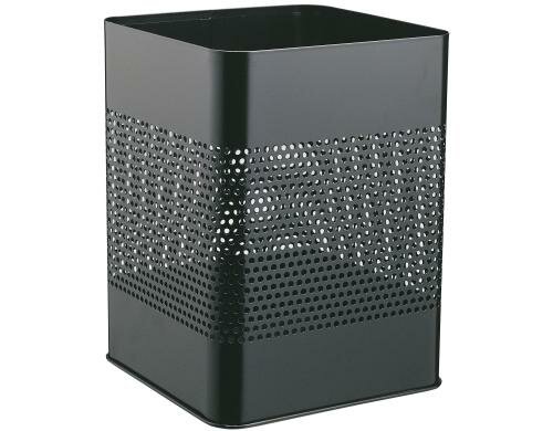 Durable Papierkorb Metall eckig schwarz 240 x 320 x 240 mm (B x H x T), 18.5 Liter