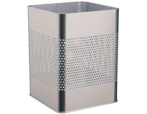 Durable Papierkorb Metall eckig silber 240 x 320 x 240 mm (B x H x T), 18.5 Liter