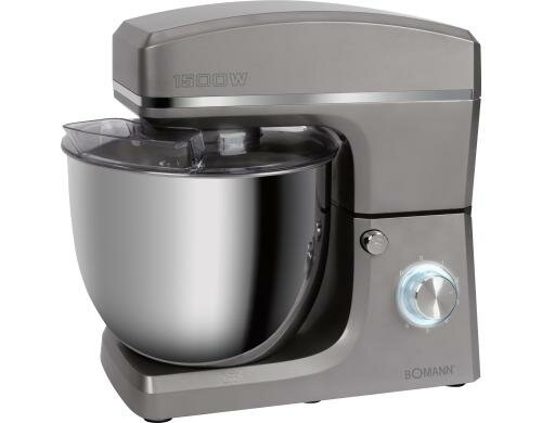 Clatronic Küchenmaschine KM 6036 CB titan 10l,1500W, 6.5kg, 8 Stufen